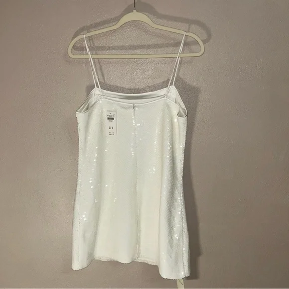 Abercrombie & Fitch White Sequin Prom Dress - Picture 3 of 5